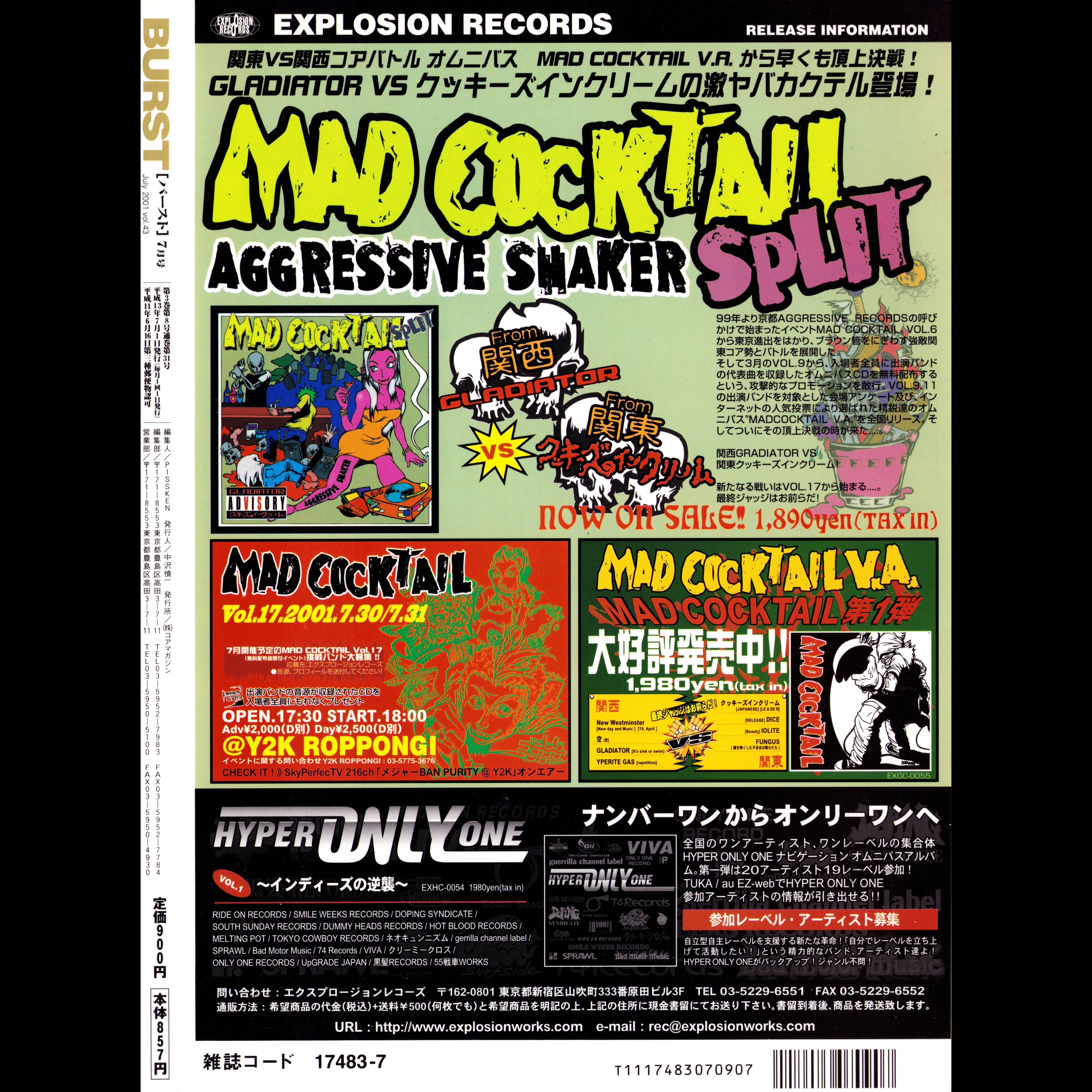 BURST Vol. 43 (2001)