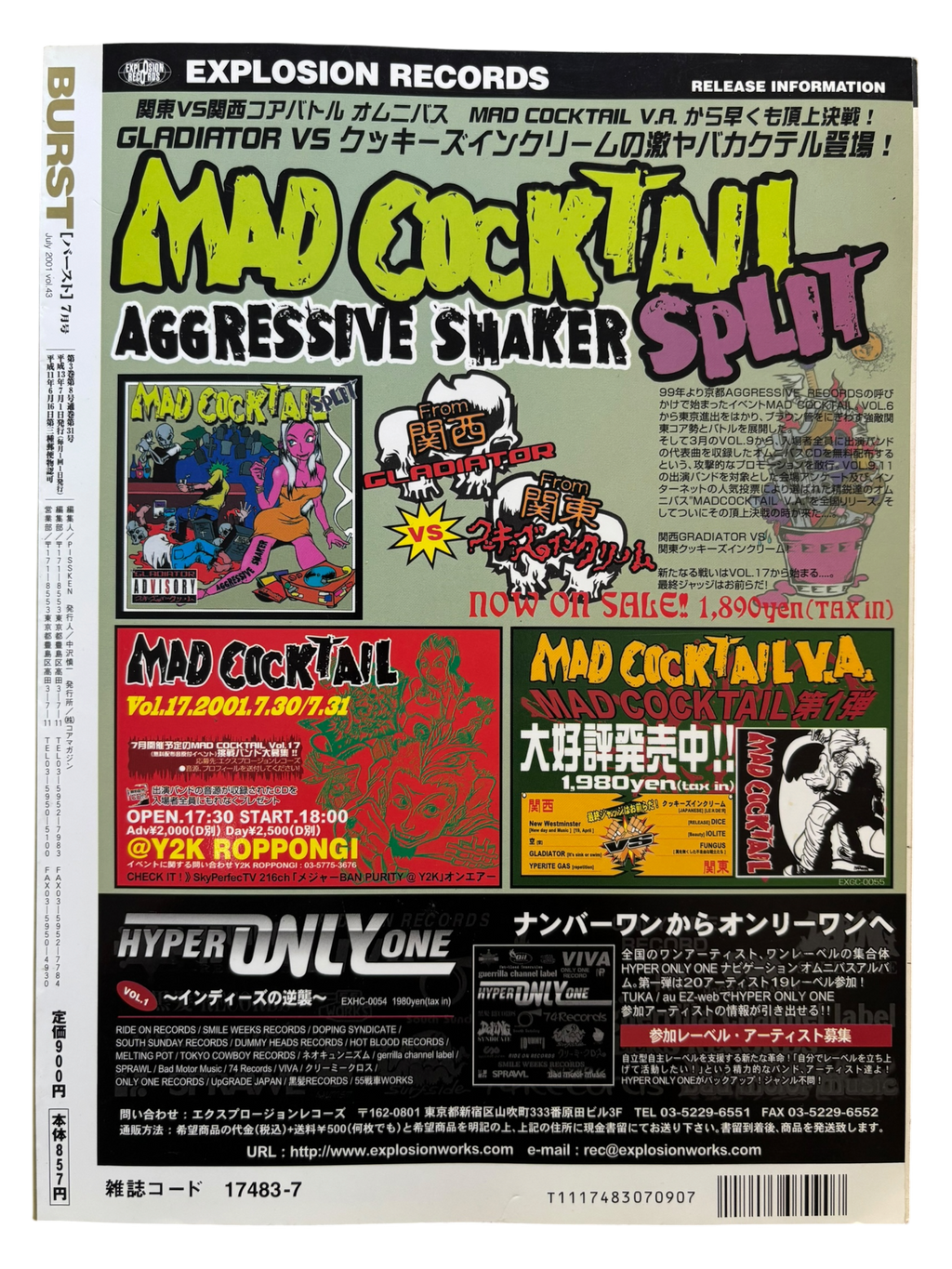 BURST Vol. 43 (2001)