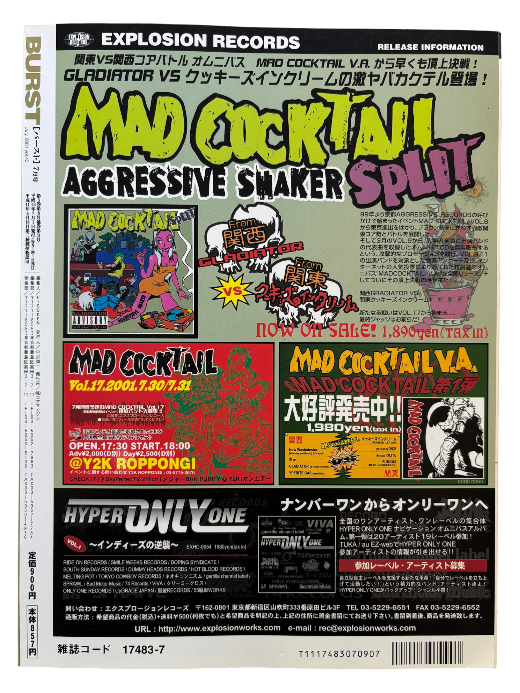 BURST Vol. 43 (2001)